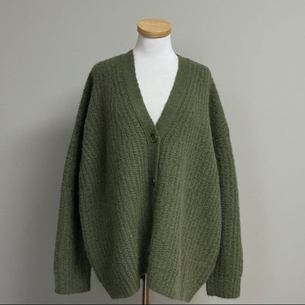 Jenni Kayne olive green alpaca blend cardigan, Size M, NEW WITH TAGS!